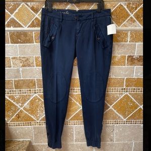 Free People Cropped Navy Naomi pants